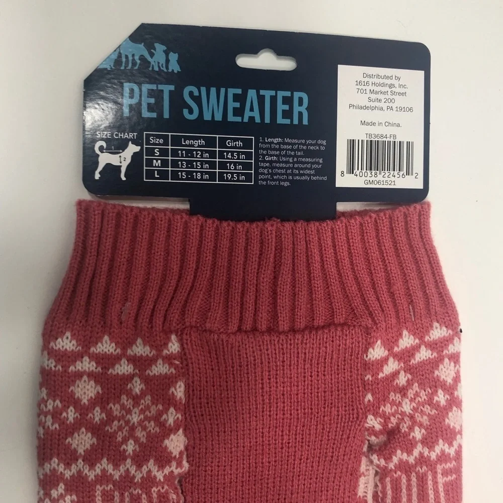 Pet Holiday Sweater Medium